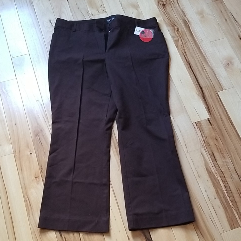 Style & Co. Brown pants sz 18 NWT - Picture 1 of 7